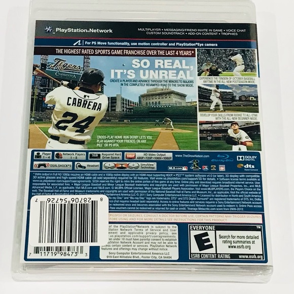 New PS3 PlayStation 3 MLB 13 The Show Game 3D Compatible Game - Picture 2 of 2
